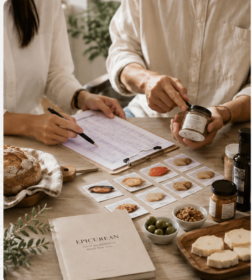 Product curation for menus